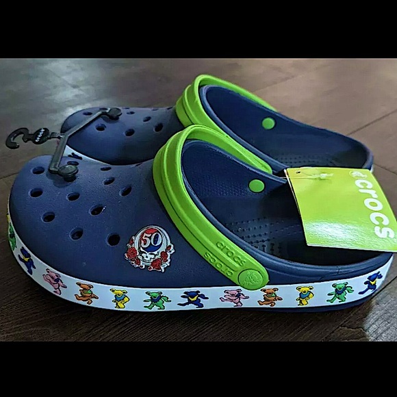 GRATEFUL DEAD Crocs 50th Anniversary M9 W11 NWT - Picture 15 of 17